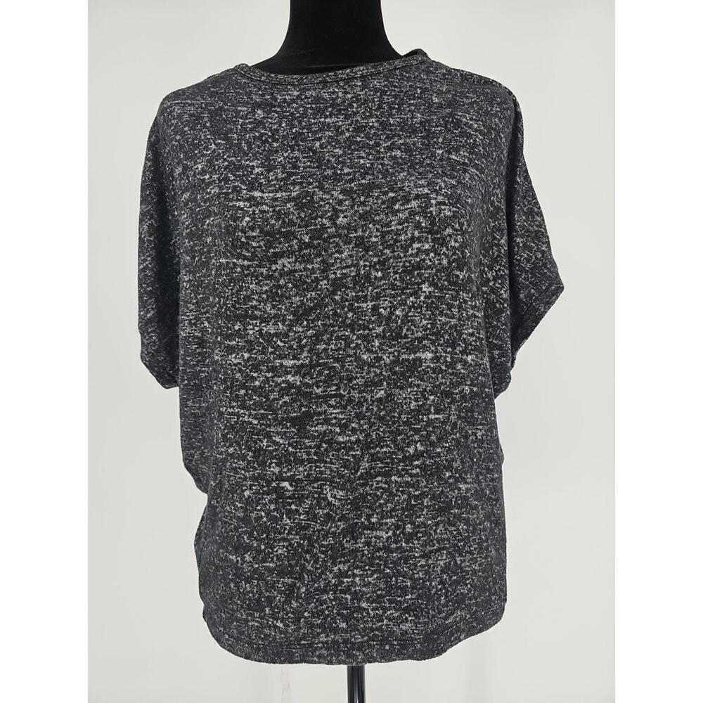 Quince Brushed Short Sleeve Lounge Tee Charcoal S